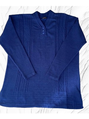 Bilgen's Butik Düğm Detay Anne Triko Kazak