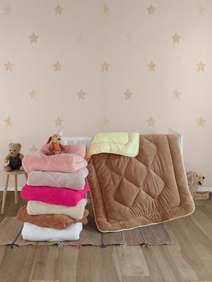 Nanosoft Wellsoft Bebek Yorganı-Kahverengi 95X145 cm
