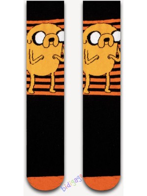 Bidigago Adventure Time Jake Desenli Unisex Kolej Çorap