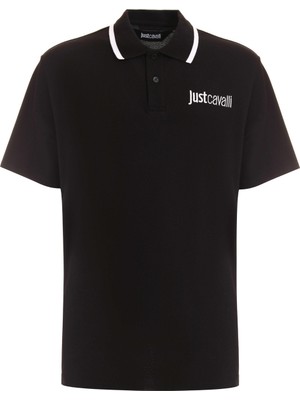 Just Cavalli Siyah Erkek Polo T-Shirt 75OAGT05
