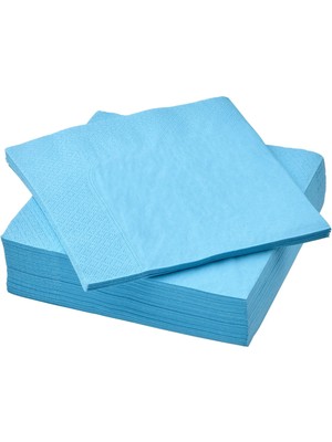 IKEA Servis Peçete 40X40 cm 50'li Mavi Renkli Peçete