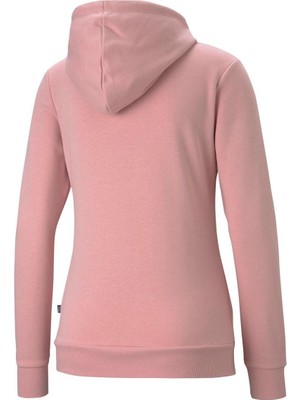 Puma Essentials Logo Kadın Pembe Kapüşonlu Sweatshirt