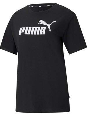 Puma Ess Logo Boyfriend Kadın Tişört 58686801