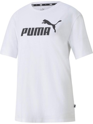 Puma Ess Logo Boyfriend Kadın Tişört 58686802