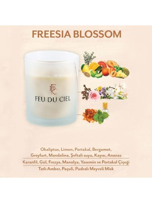 Feu du Ciel Premium Freesia Blossom Mandalina Portakal Limon Kokulu Mum 150 gr