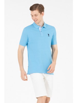 U.S. Polo Assn. Erkek Turkuaz Tişört Basic 50263236-VR093
