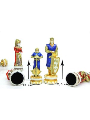 Mevafa Satranç Taşı Polyester Büyükboy Osmanlı Haçlı Dekoratif Hediyelik