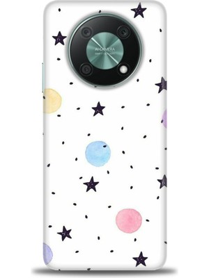 gmotp Huawei Nova Y90 Kılıf Hd Baskılı - Yıldız ve Daireler