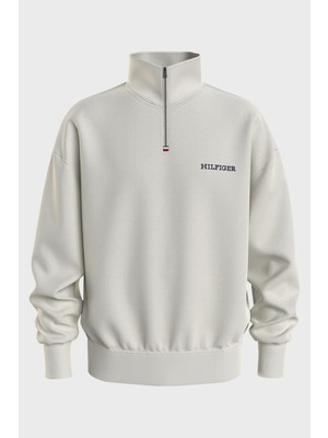 Tommy Hilfiger Yarım Fermuarlı Balıkçı Yaka Sweatshirt Erkek Sweatshirt MW0MW33637 Ybı