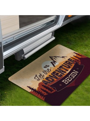 Evaşk Kamp Paspası Karavan Çadır Bahçe Paspası 45X70 cm