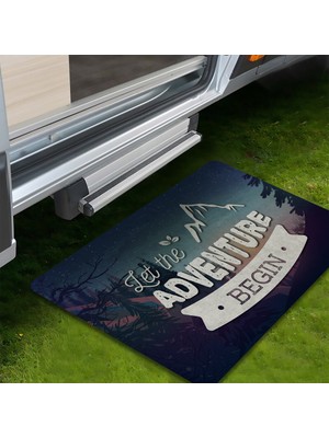 Evaşk Kamp Paspası Karavan Çadır Bahçe Paspası 45X70 cm