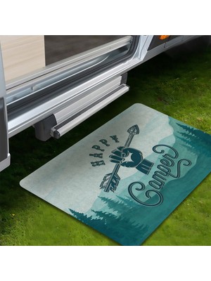 Evaşk Kamp Paspası Karavan Çadır Bahçe Paspası 45X70 cm