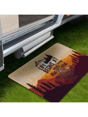 Evaşk Kamp Paspası Karavan Çadır Bahçe Paspası 45X70 cm