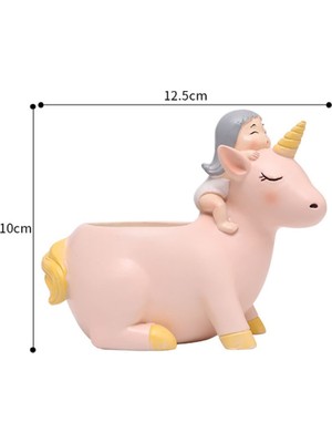 Miniminti Unicornlu Kız Kaktüs Saksısı