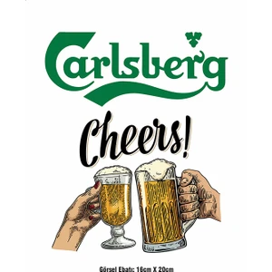 F17 Ajans Carlsberg Cheers Ütü ile Yapışan Tekstil Dtf Baskı