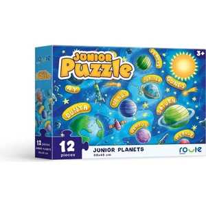 Eğitici Çocuk Kutu Oyunu Junıor Puzzle Küçük Gezegenler 12 Parça 3 Yaş