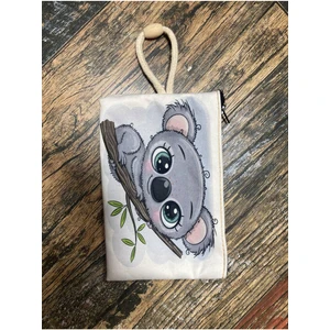 Street Bag Sevimli Koala baskılı Kalemlik , El Çantas , Baskılı Bez Çanta , Makyaj Çantası