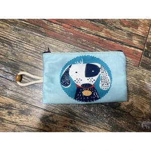 Street Bag  animasyon Köpek Nazar Boncuğu Desenli Baskılı Kalemlik,  Makyaj Çantası