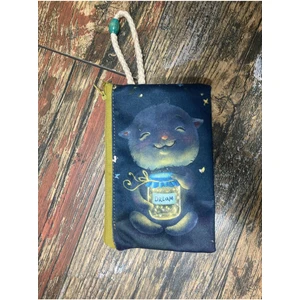 Street Bag Sevimli Köstebek Desenli Baskılı Kalemlik , El Çantas , Baskılı Bez Çanta , Makyaj Çantası