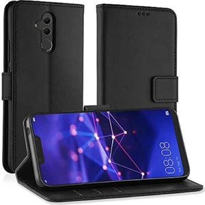 M.TK Moveteck Huawei Mate 20 Lite Kılıf Tam Kaplar Deri Dokulu