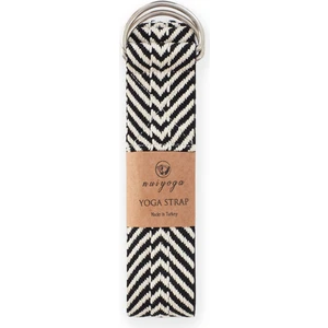 Nui Yoga Siyah Zebra Desenli Yoga Kemeri