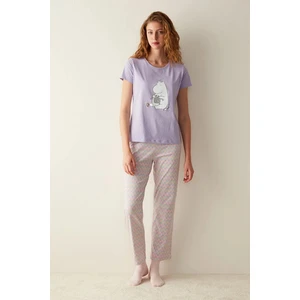 Happinies Lila Pantolon Pijama Takımı