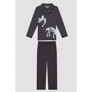 Erkek Çocuk Fosil Pijama Set