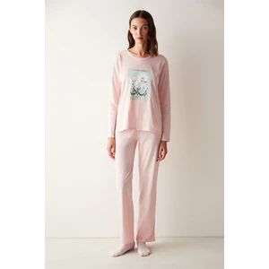 Base Joy Pantolon Pembe Pijama Takımı