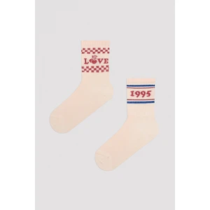 Love 1995 Pembe 2li Soket Çorap