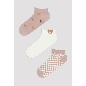 Mini Bear 3 lü Patik Çorap