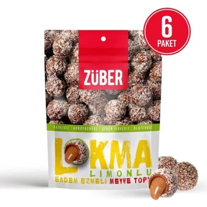 Lokma Limonlu Badem Ezmeli Meyve Topu 6 x 96 gr