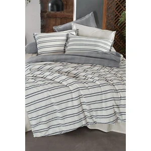 Salamanca Ekru Mood Comfort Çift Kişilik  Pamuk Çift Taraflı Yıkamalı Nevresim Takımı