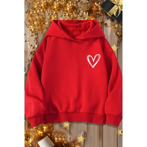 Only Trendwear Çocuk Kalp Baskılı Sweatshirt