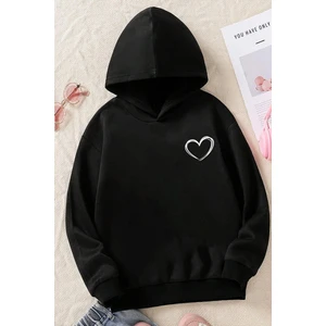 Only Trendwear Çocuk Kalp Baskılı Sweatshirt