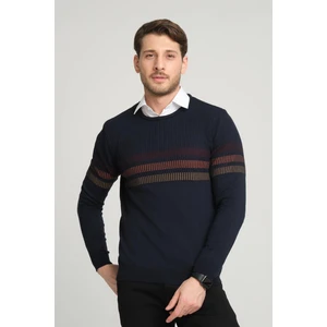 Alexander Gardi Çizgi Detaylı Bisiklet Yaka KAZAK(E23-6711)