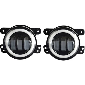 Inç LED Sis Farları Halo Halkalı Çalışma Işığı (Mavi+Sarı+Beyaz) (Yurt Dışından)