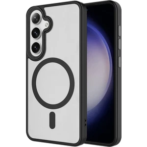 Case 4u Galaxy S24 Kılıf Sert Pc Arka Yüzey Wireless Şarj Özellikli Flet Magsafe Siyah
