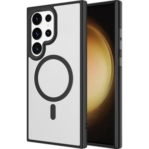 Case 4u Galaxy S24 Ultra Kılıf Sert Pc Arka Yüzey Wireless Şarj Özellikli Flet Magsafe Siyah