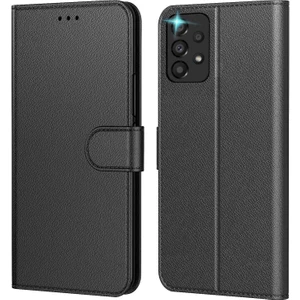 M.TK Moveteck Samsung Galaxy A72 Kılıf Tam Kaplar Deri Dokulu