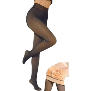 Içi Peluş Polar Kürklü Termal Kışlık Ten Görünümlü Ince Yapılı Külotlu Çorap 9800