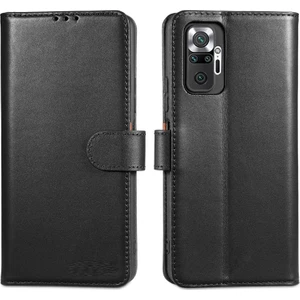 M.TK Moveteck Xiaomi Redmi Note 10 Pro Kılıf Tam Kaplar Deri Dokulu