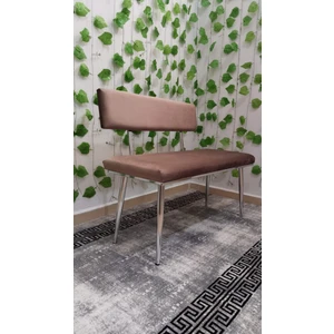 Özcan Mobilya Aksesuar Krom Metal Ayaklı Metal Kasalı Sırtlı Mutfak Salon Antre Yatak Odası Balkon Bench Puf Bank Oturak