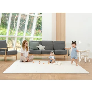 [Shape Gray] Su geçirmez Bebek Oyun Matı / Antialerjik Çocuk Halısı 200X140 1.2cm