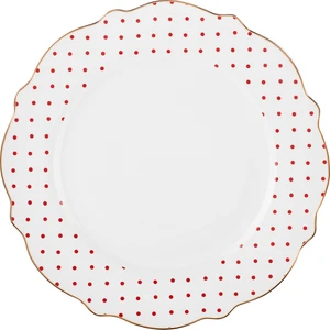 New Romantic Puantiyeli Servis Tabağı 27 cm Kırmızı