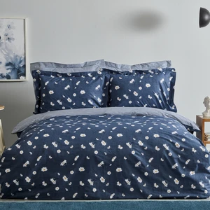 Karaca Home Daisy  Pamuk Tek Kişilik Nevresim Takımı Mint Indigo (Pp)