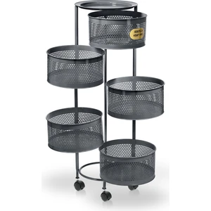 Salda 5 Bölmeli Tekerlekli Sebzelik