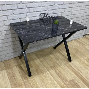 Bambeds Mobilya 60X120 (Tekmasa) Masa Siyah Mermer Desen