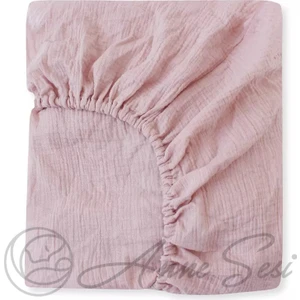 Anne Sesi Bürümcük Müslin Lastikli Bebek Çarşaf  Organik Pamuk