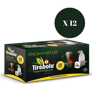 Tirebolu 42 25 Li Fincan Poşet Çay X12