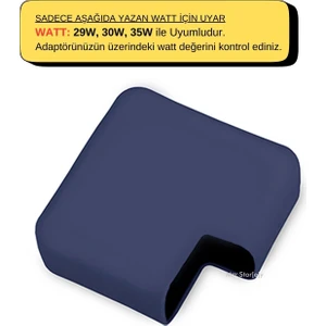 Şarj Aleti Silikon Kılıfı Macbook Air Magsafe USB-C 29W-30W-35W ile Uyumlu